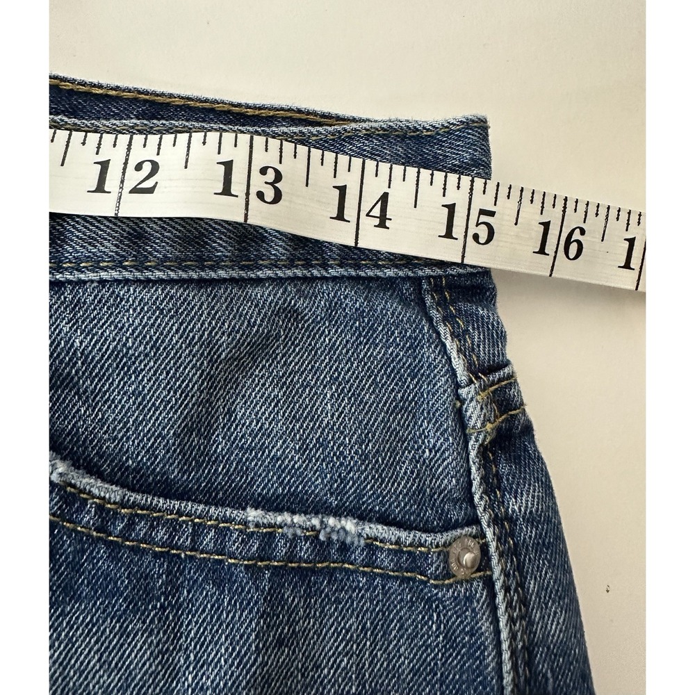 BDG Jean Shorts Women's Size 25 Blue Distressed Button‎ Fly Classic Boyfriend - Picture 5 of 7